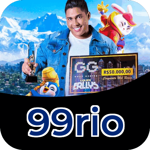 Interface do aplicativo 99rio mostrando jogos disponíveis no iOS e Android